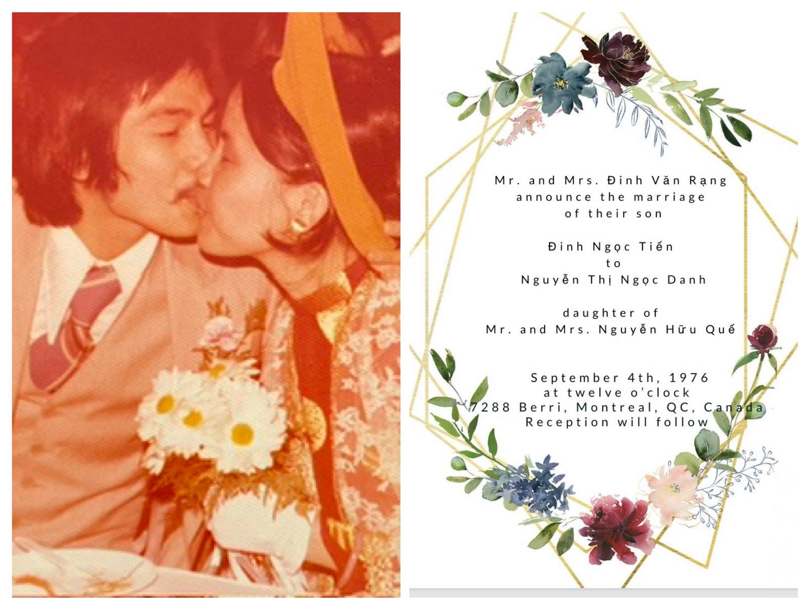 Tien and Danh on their wedding day